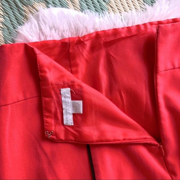 New York & Company Coral Pencil Skirt Front Slit - Picture 3 of 5
